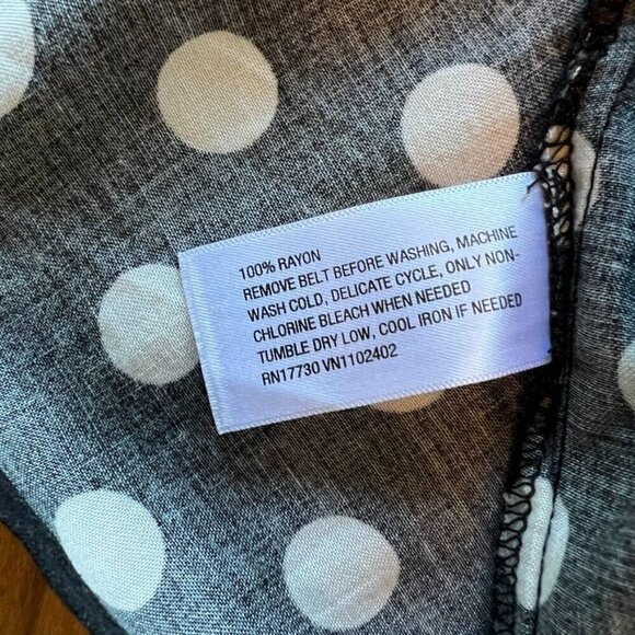 Xhilaration Black & White Polka Dot Belted Mini Skirt - Picture 4 of 7